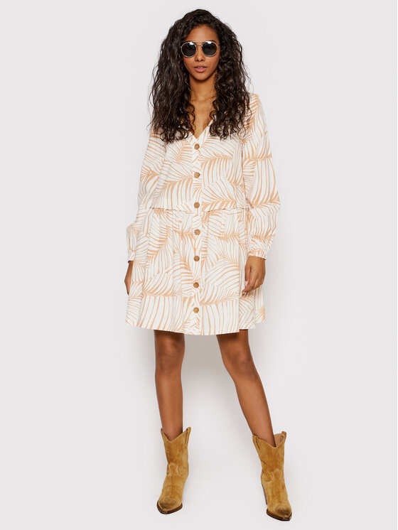 Roxy Roxy Rochie tip cămașă Wishing Girl ERJWD03628 Alb Regular Fit