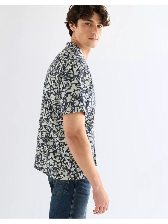 Wrangler Wrangler Koszula SS RESORT SHIRT Kolorowy Relaxed Fit