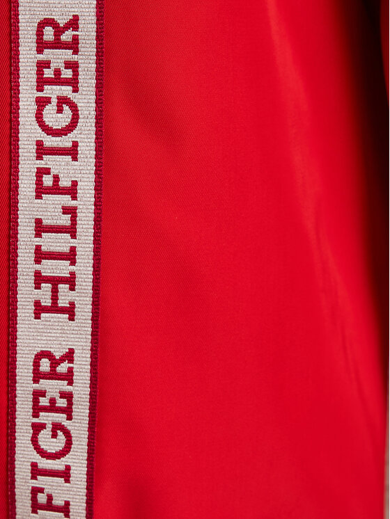 Tommy Hilfiger Tommy Hilfiger Átmeneti kabát Heritage Logo Windbreaker KB0KB08880 Piros Regular Fit