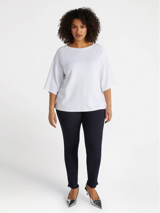 Fiorella Rubino Fiorella Rubino Felpa G195L008500N011 Bianco Regular Fit