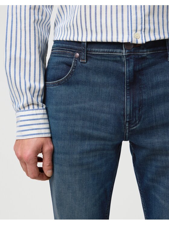 Wrangler Wrangler Jeansy GREENSBORO Niebieski Straight Leg