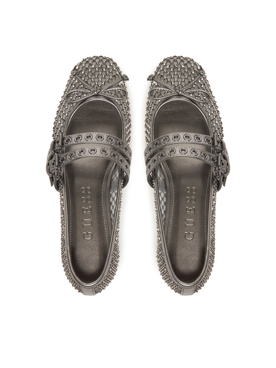 Guess Guess Μπαλαρίνες FLJKNN FAB02 Ασημί