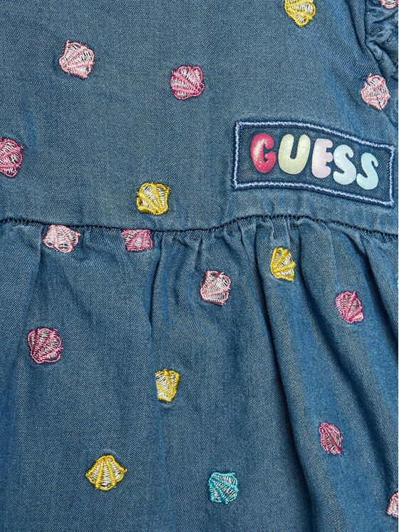 Guess Guess Haljina za svaki dan S4GG17 WFBS0 Tamnoplava Regular Fit