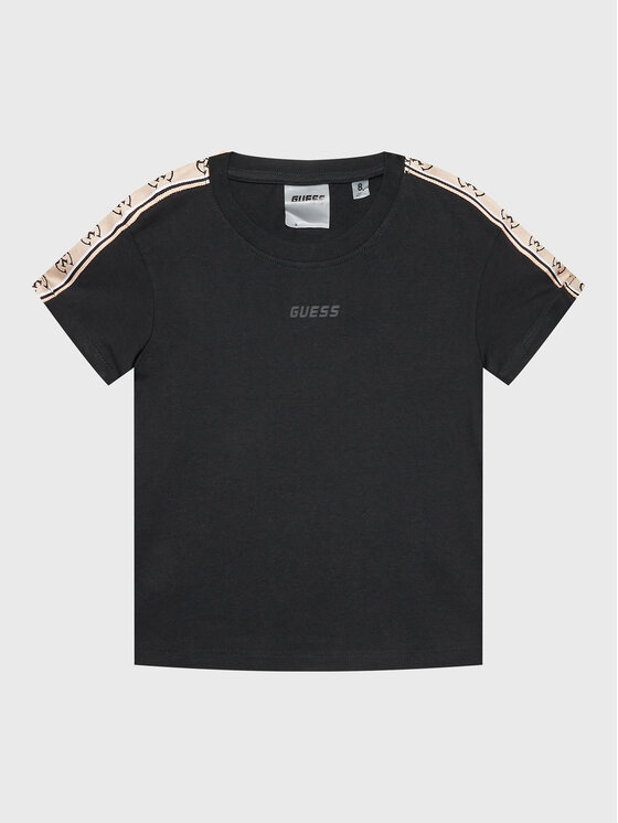 Guess Guess T-shirt J3RI47 I3Z14 Crna Regular Fit