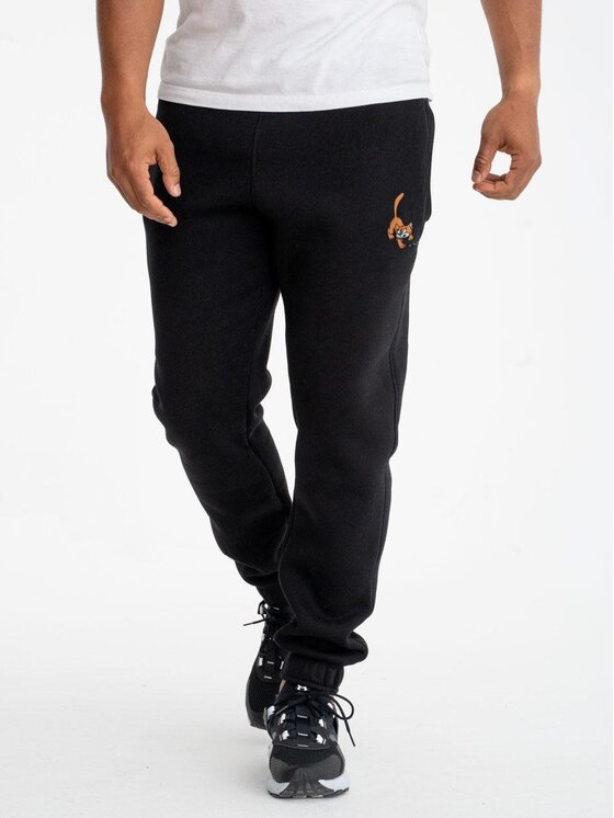 Smerfy Smerfy Spodnie dresowe Spodnie Dresowe Męskie Czarne Smerfy Klakier XL Czarny Regular Fit