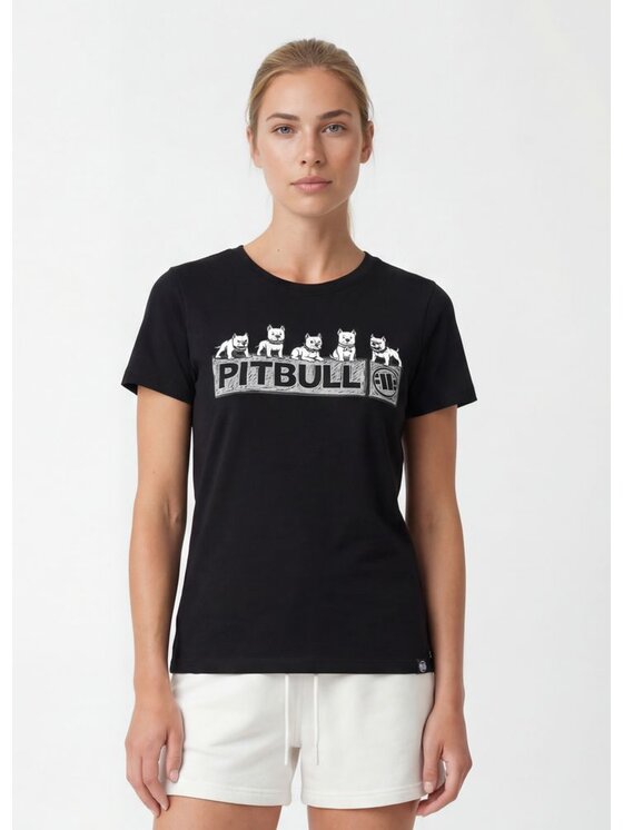 PITBULL PITBULL T-Shirt SOFTBITE Czarny Regular Fit