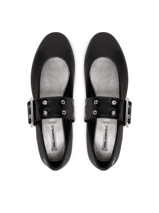 KARL LAGERFELD KARL LAGERFELD Baleriny Karo KL40126 Czarny