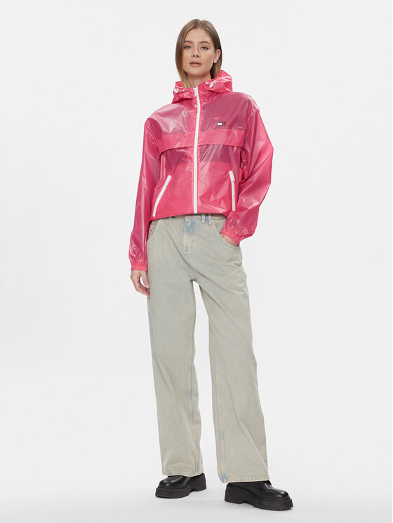 Tommy Jeans Tommy Jeans Вітровка Tjw Glossy Tech Chicago Ext DW0DW17229 Рожевий Regular Fit
