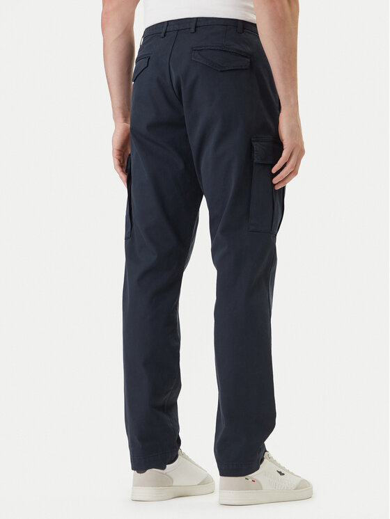 Aeronautica Militare Aeronautica Militare Bavlnené nohavice 261PA1718UCT04331 Tmavomodrá Regular Fit