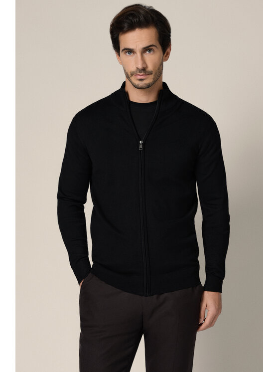 Lancerto Lancerto Sweter Riki SW073225000051 Czarny Regular Fit