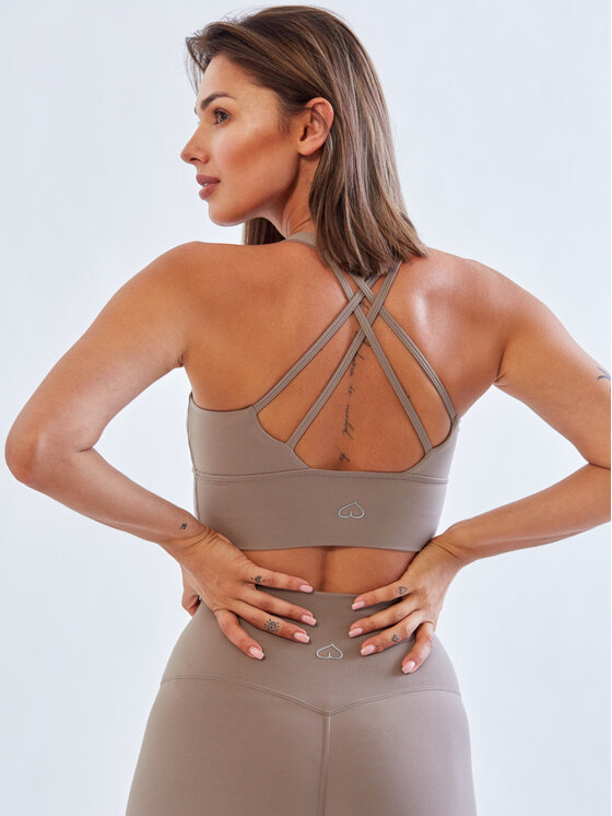 BeShaped BeShaped Legginsy Bezszwowe Morning Dew Beżowy Shaping Fit