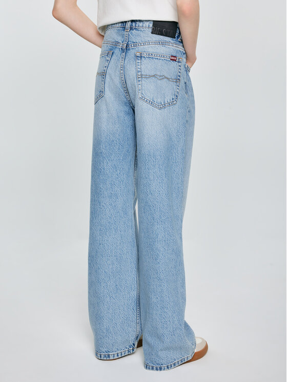BIG STAR BIG STAR Jeansy NATALIE Niebieski Wide Fit