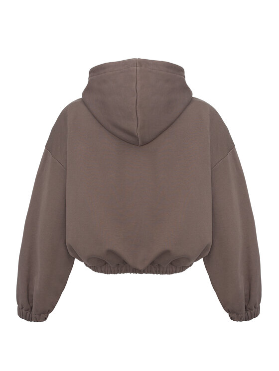 Magda Matyja Magda Matyja Bluza MOCCA ZIP Brązowy Loose Fit