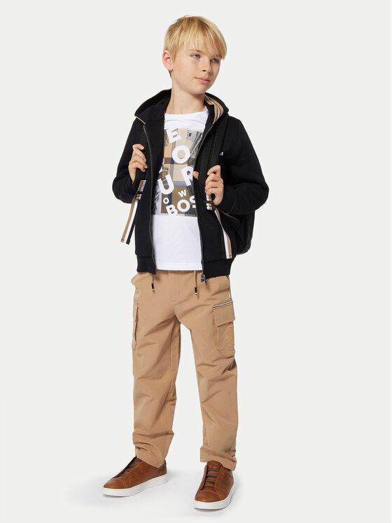 BOSS Boss T-shirt J51217 S Bijela Regular Fit