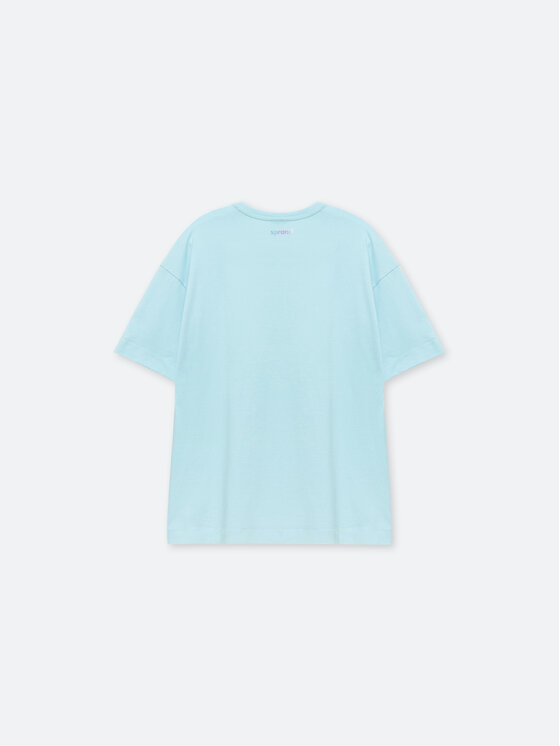 Sprandi Sprandi T-Shirt SP22-TSD100 Μπλε Relaxed Fit
