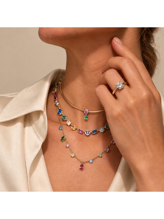 Swarovski Swarovski Naszyjnik 5753274 Złoty