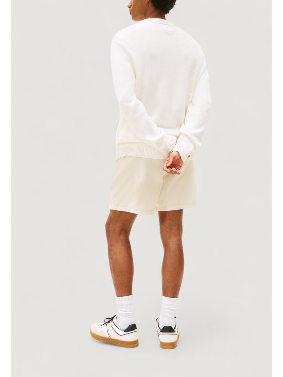 Tommy Jeans Tommy Jeans Πουλόβερ TJM REG MONOGRAM CNE Λευκό Casual Fit