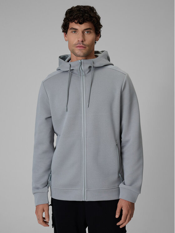 4F 4F Bluza NIGHT RUN Szary jasny Regular Fit