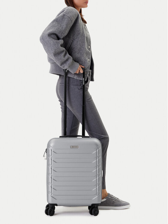 GINO ROSSI Valiză de cabină GIN-S-003-05-SILVER Argintiu