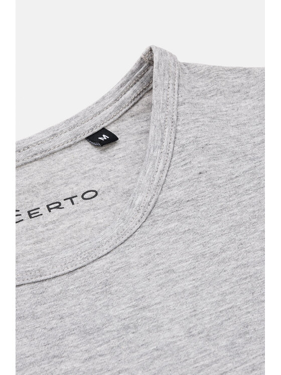 Lancerto Lancerto T-Shirt Steph TS073123000002 Szary Regular Fit