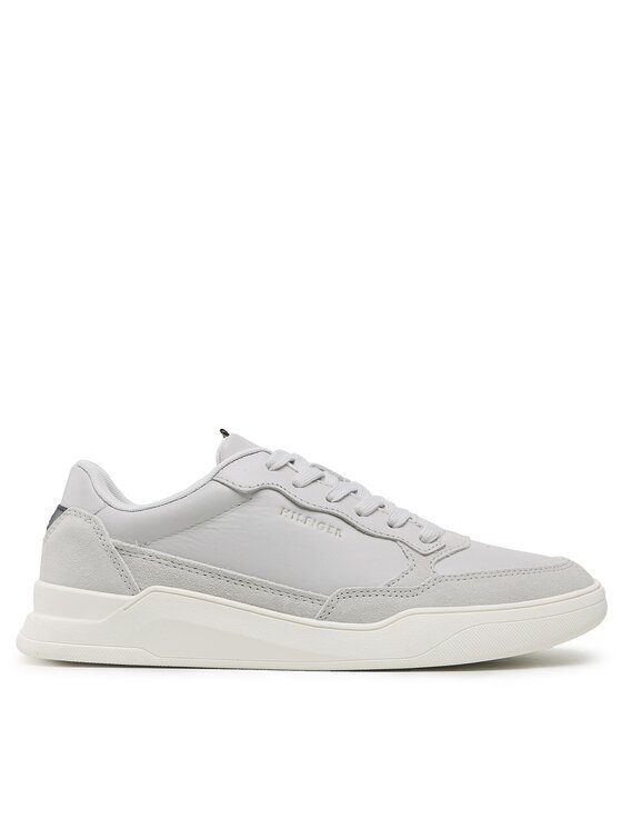 Tommy Hilfiger Snīkeri Elevated Cupsole Leather Mix FM0FM04358 Pelēks