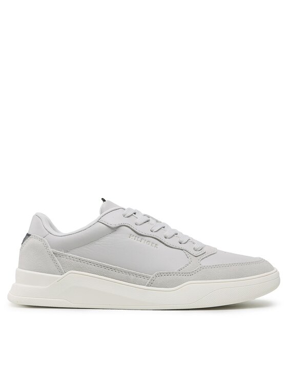 Tommy Hilfiger Tommy Hilfiger Tenisice Elevated Cupsole Leather Mix FM0FM04358 Siva