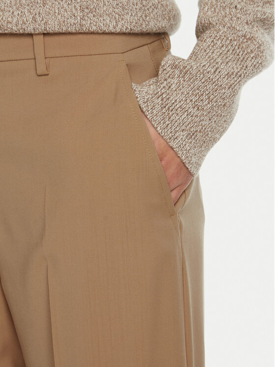 Weekend Max Mara Weekend Max Mara Spodnie palazzo Visivo 2515131041 Beżowy Wide Leg