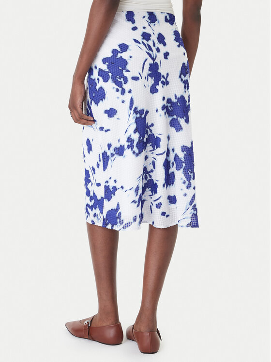 Calvin Klein Calvin Klein Fustă midi LV044F608G Alb Regular Fit