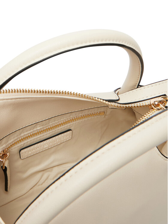 Tommy Hilfiger Tommy Hilfiger Torebka Th Logotape Mini Satchel AW0AW18743 Biały