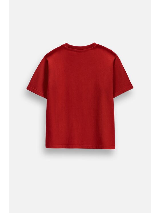 Coccodrillo Coccodrillo T-Shirt ZC6143203RBK-017 Bordó Regular Fit