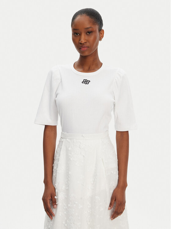 Munthe Munthe T-Shirt Parsa 252110025264 Bílá Regular Fit