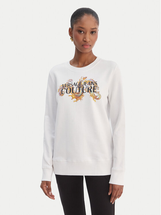Versace Jeans Couture Versace Jeans Couture Sweatshirt 80HAIE02 CF00E Weiß Regular Fit
