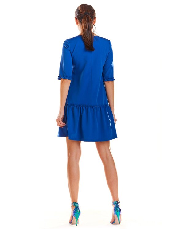 Infinite You Infinite You Sukienka letnia M199 Niebieski Basic Fit