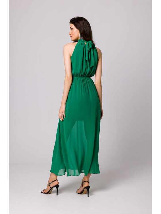 Makover Makover Vestito da giorno K169 Verde Regular Fit