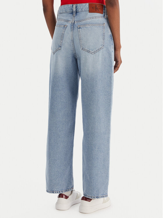 Calvin Klein Jeans Calvin Klein Jeans Džínsy Eu Barrel LV047E628G Modrá Barrel Fit