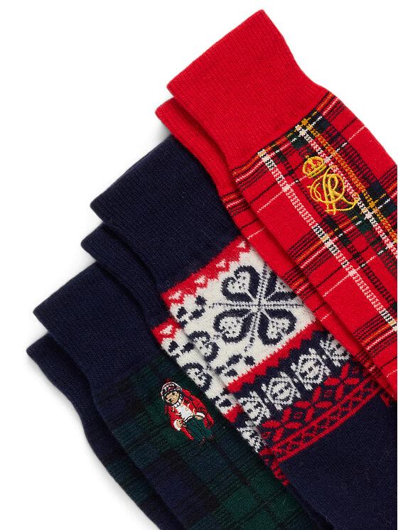Polo Ralph Lauren Polo Ralph Lauren 3er-Set hohe Herrensocken 449958866001 Bunt