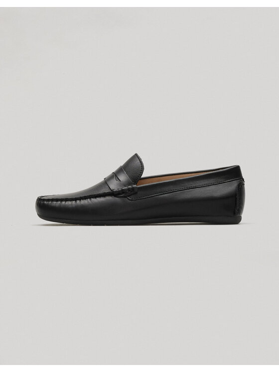 Borgio Borgio Mokasyny F300 black Czarny
