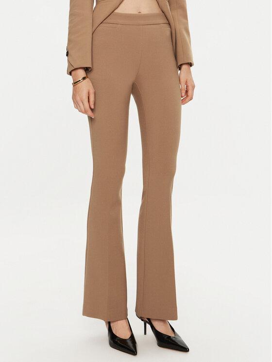Simona Corsellini Simona Corsellini Pantaloni din material A24CPPA011 Bej Regular Fit