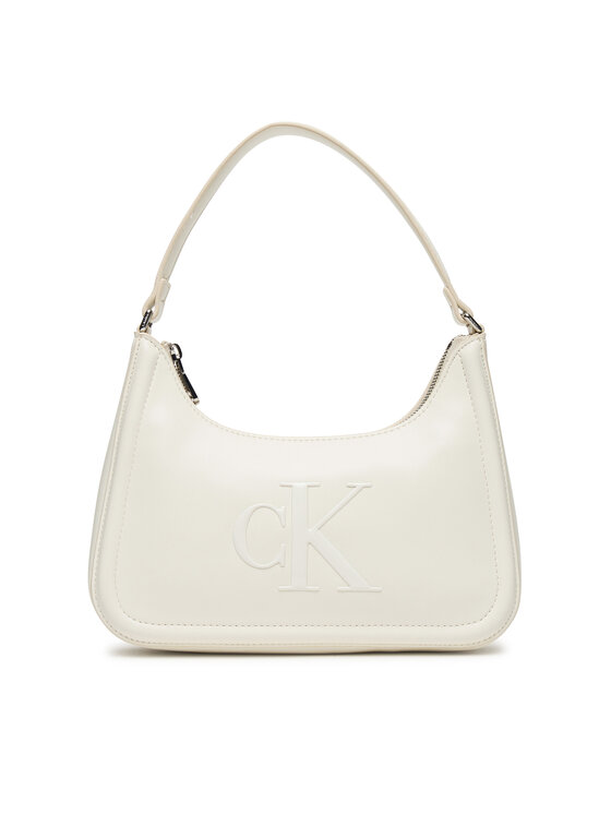 Calvin Klein Torebka Bold Ck Small Shoulder Bag LV04F3230G Biały