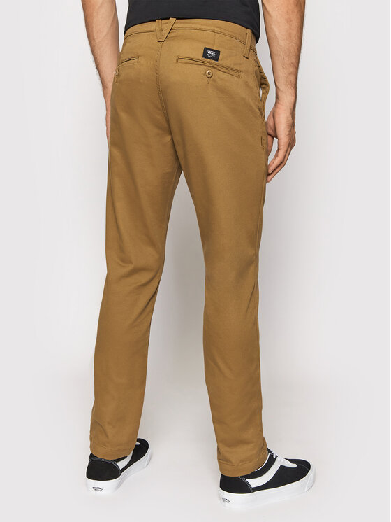 Vans Vans Чино панталони Authentic VN0A5FJ7 Кафяв Slim Fit