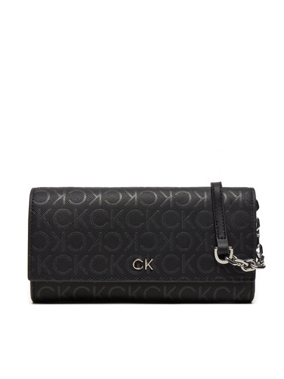 Calvin Klein Torbica Ck Daily Lg Trifold K60K612424 Crna