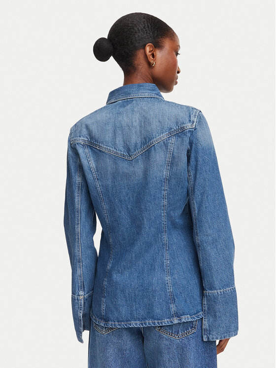 BOSS BOSS Jeans srajca 50564434 Modra Slim Fit