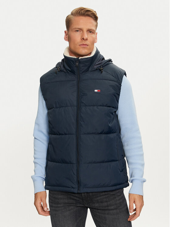 Tommy Jeans Športová vesta DM0DM19632 Tmavomodrá Regular Fit