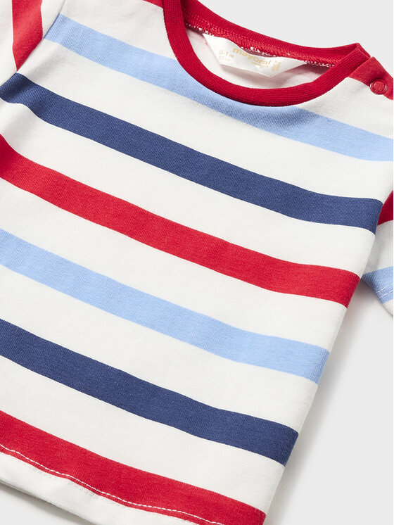 Mayoral Mayoral Completo T-shirt e salopette 1628 Blu scuro Regular Fit