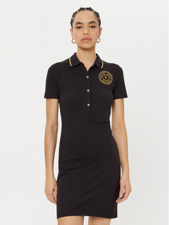 Versace Jeans Couture Versace Jeans Couture Každodenní šaty 78HAOT01 Černá Regular Fit