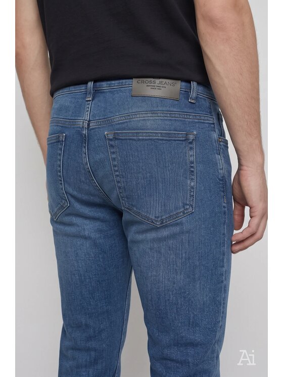 Cross Jeans Cross Jeans Jeansy C 132-212 Niebieski Straight Leg