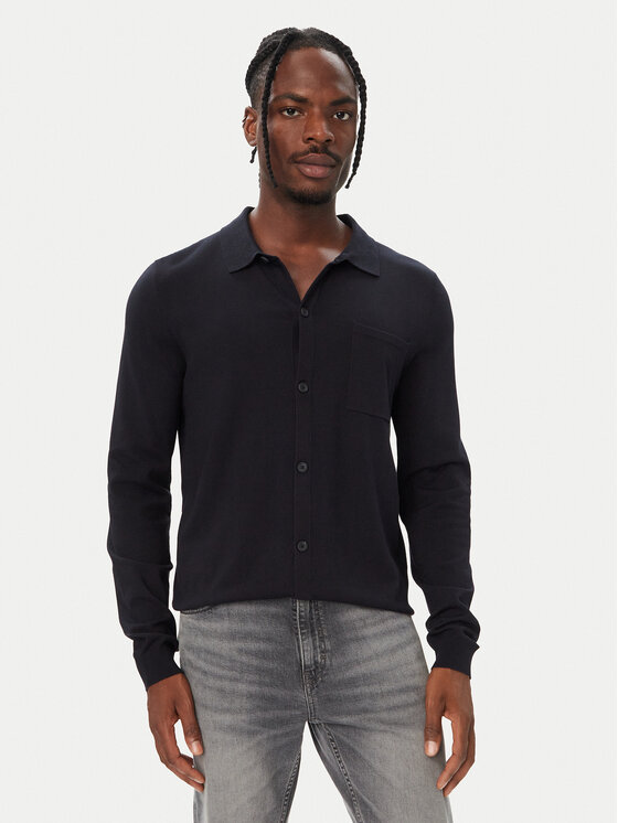 HUGO HUGO Strickjacke San Jordan 50553663 Dunkelblau Regular Fit