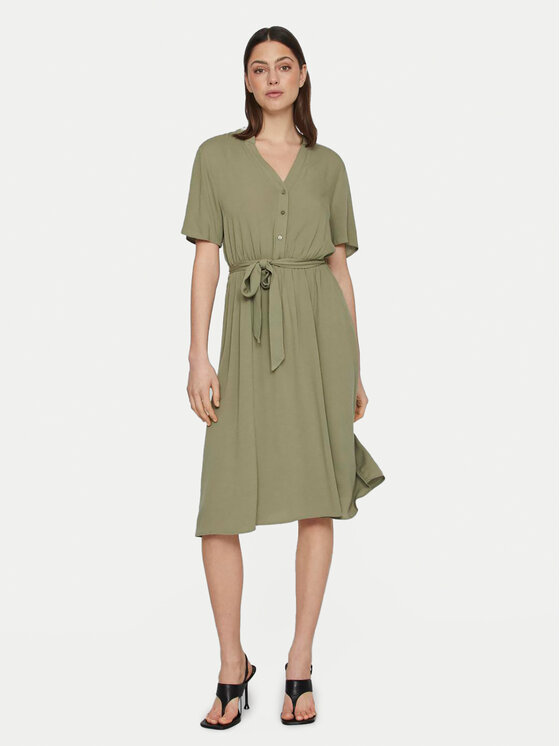 Vila Vila Сукня-сорочка Moashly 14089260 Зелений Regular Fit