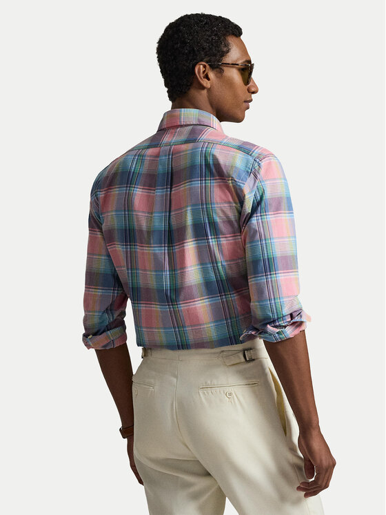 Polo Ralph Lauren Polo Ralph Lauren Marškiniai 710P06020006 Rožinė Custom Fit