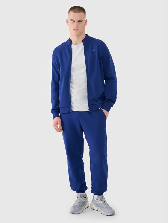 4F 4F Jogger nohavice 4FWMM00TTROM1139-031S Tmavomodrá Regular Fit